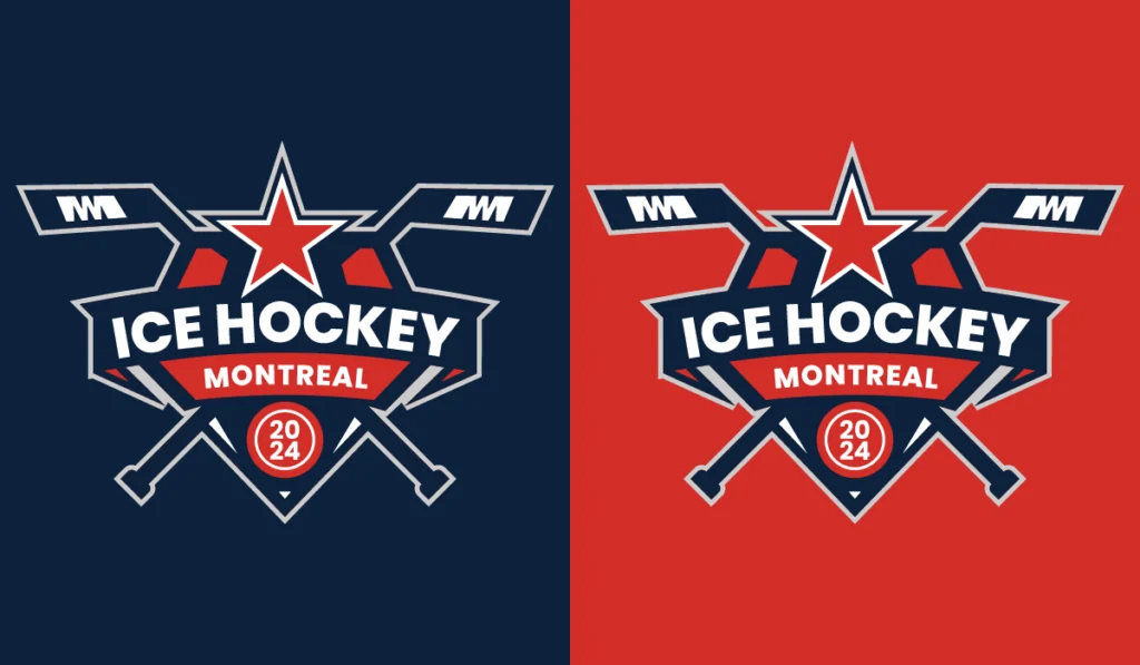 Ice Hockey Sports Logo Template