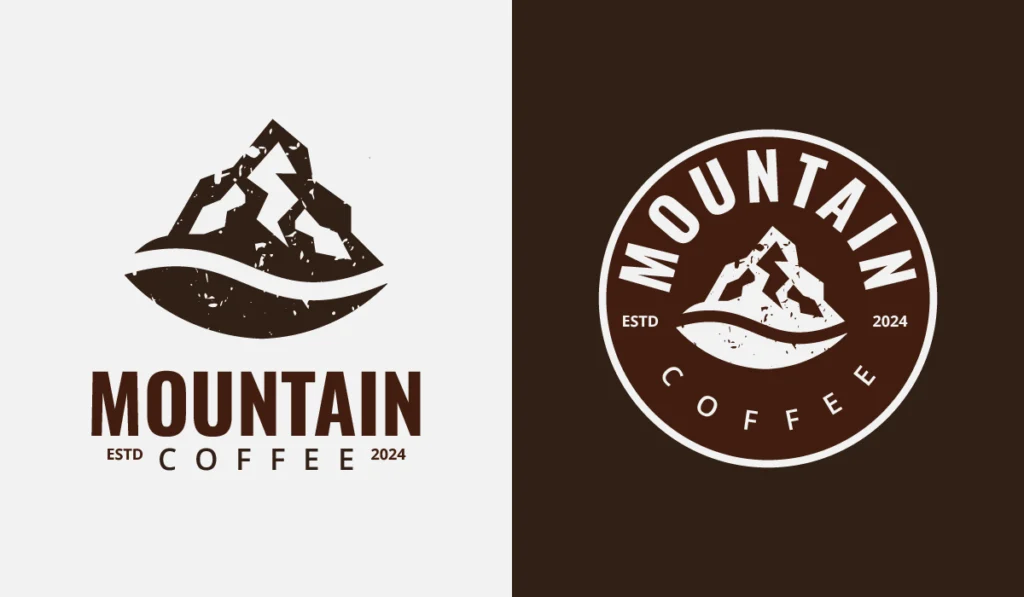 Mountain Coffee Logo Template-PixelsPik