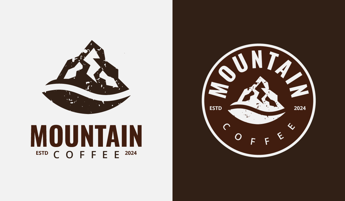 Mountain Coffee Logo Template-PixelsPik