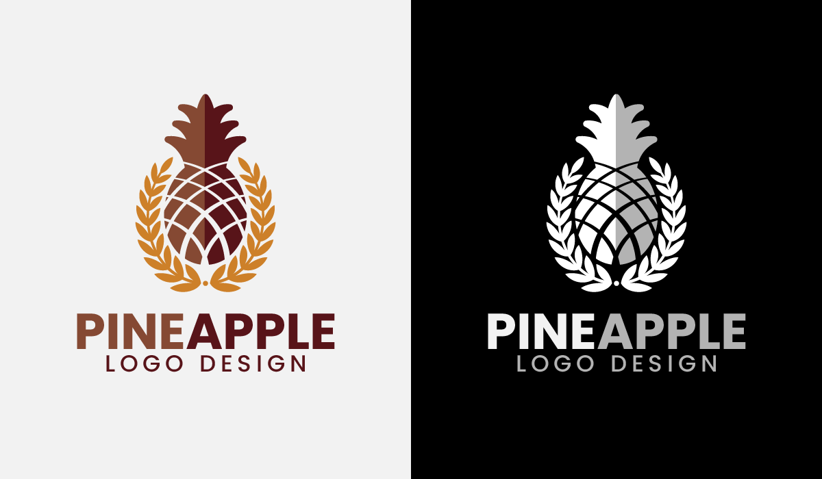 Pineapple Logo Template