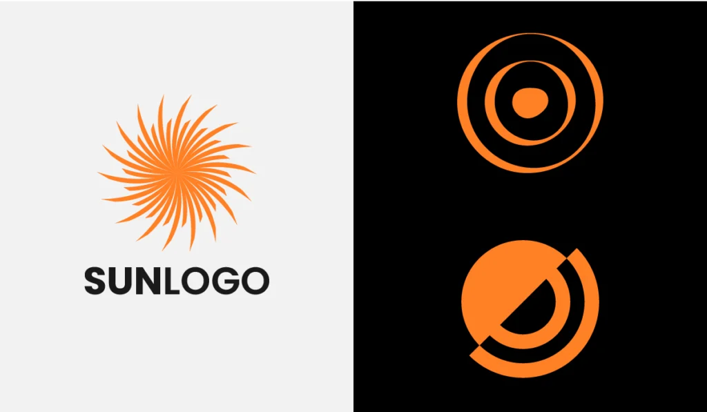 Sun logo Template