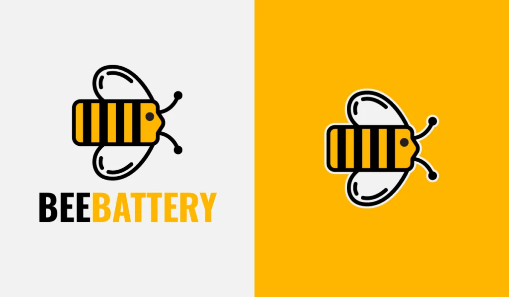 Bee Battery Logo template-PixelsPik