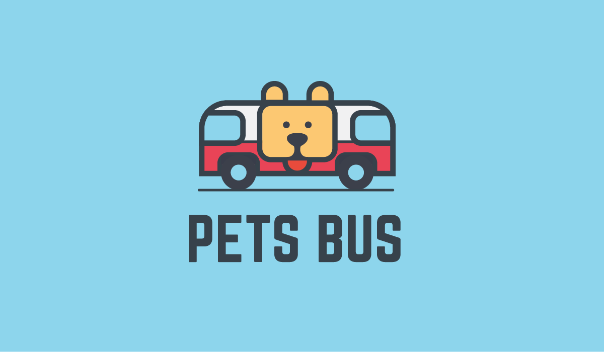 Pet bus Logo Template-PixelsPik