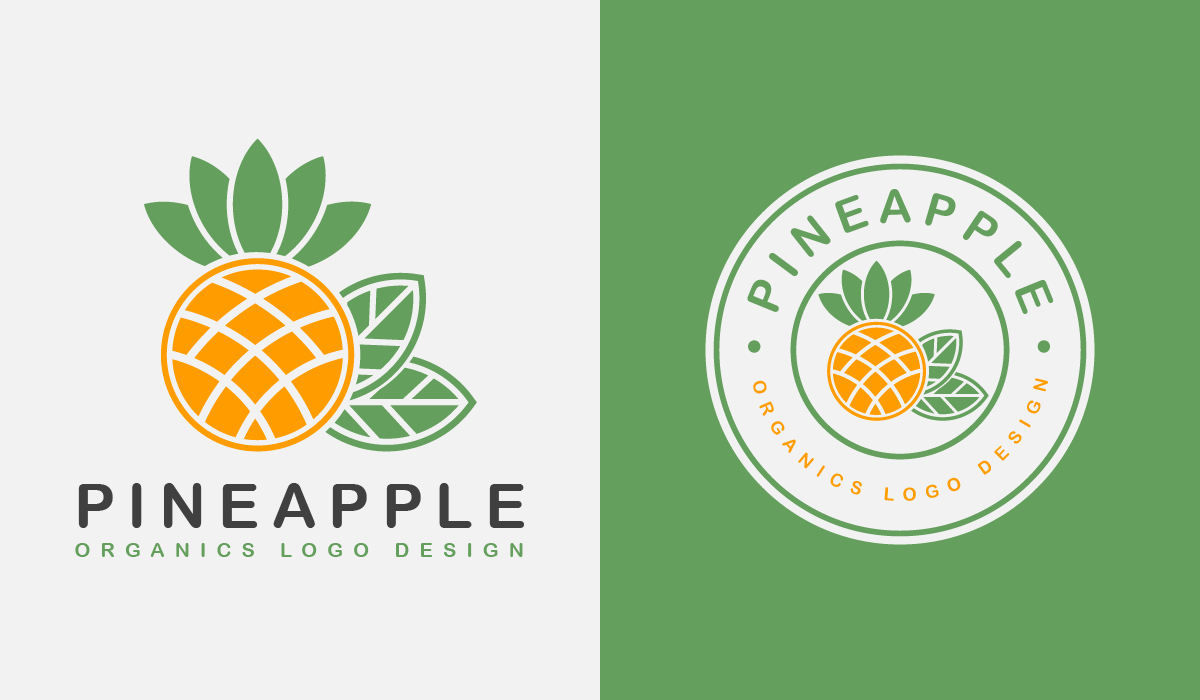 Pineapple Logo Template-PixelsPik